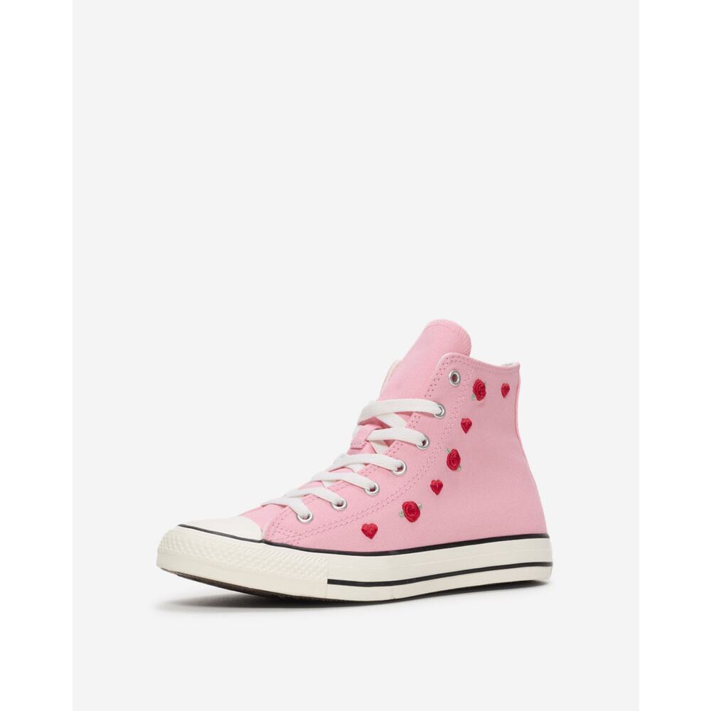NEW Converse Chuck Taylor All Star V Day Pink Girls Kids Size 7Y Women’s 8.5 - Picture 4 of 9